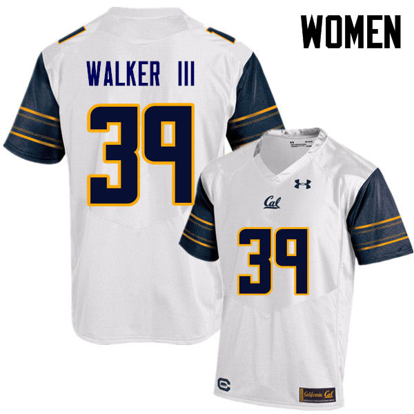 Women #39 Ricky Walker III Cal Bears (California Golden Bears College) Football Jerseys Sale-White